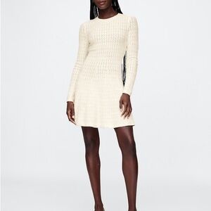 GAP CashSoft Pointelle Mini Sweater Dress